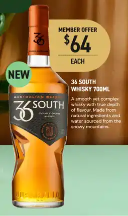 Dan Murphy's 36 south whisky offer