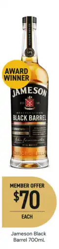 Dan Murphy's Jameson black barrel offer