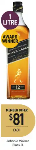 Dan Murphy's Johnnie Walker Black offer