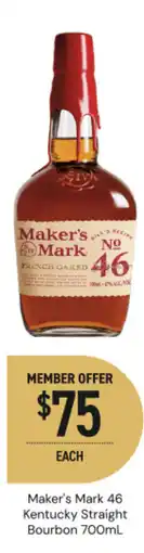 Dan Murphy's Maker's mark 46 kentucky straight bourbon offer