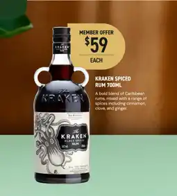 Dan Murphy's Kraken black spiced rum offer