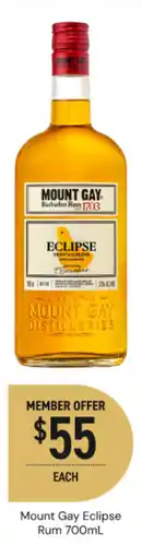 Dan Murphy's Mount gay eclipse rum offer