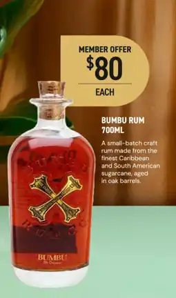 Dan Murphy's Bumbu rum offer