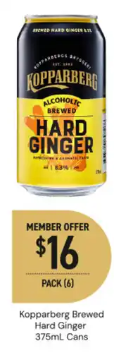 Dan Murphy's Kopparberg brewed hard ginger cans offer