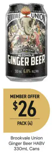Dan Murphy's Brookvale union ginger beer habv cans offer