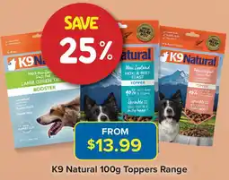 PetO K9 Natural Toppers Range offer