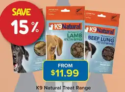 PetO K9 Natural Treat Range offer
