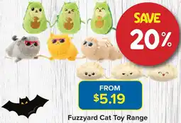 PetO Fuzzyard Cat Toy Range offer