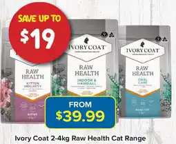 PetO Ivory Coat Raw Health Cat Range offer