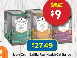 PetO Ivory Coat Raw Health Cat Range offer