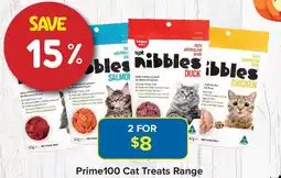 PetO Prime100 Cat Treats Range offer