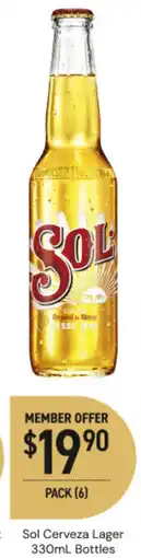 Dan Murphy's Sol Cerveza Lager Bottles offer