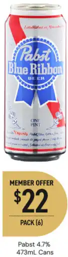 Dan Murphy's Pabst 4.7% Cans offer