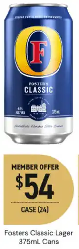 Dan Murphy's Fosters Classic Lager Cans offer