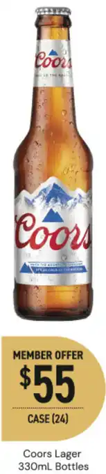 Dan Murphy's Coors Lager Bottles offer