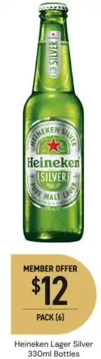 Dan Murphy's Heineken Lager Silver Bottles offer