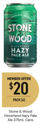 Dan Murphy's Stone & Wood Hinterland Hazy Pale Ale Cans offer