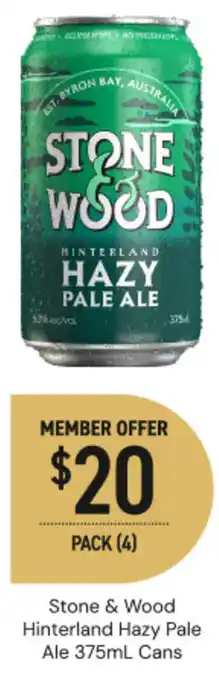 Dan Murphy's Stone & Wood Hinterland Hazy Pale Ale Cans offer