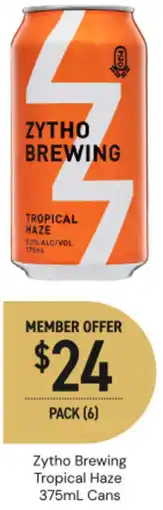 Dan Murphy's Zytho Brewing Tropical Haze Cans offer