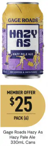 Dan Murphy's Gage Roads Hazy As Hazy Pale Ale Cans offer