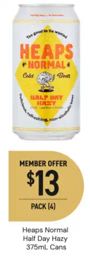Dan Murphy's Heaps Normal Half Day Hazy Cans offer