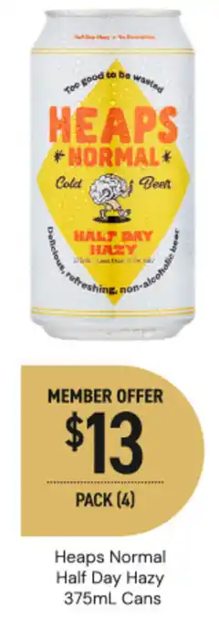 Dan Murphy's Heaps Normal Half Day Hazy Cans offer