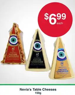 Australian Butchers Nevia's Table Cheeses offer