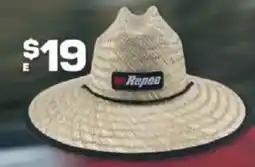 Repco Wide Brim Straw Hat internal elastic headband for a perfect fit offer