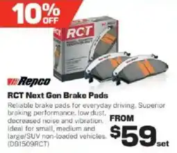 Repco Repco RCT Next Gen Brake Pads offer