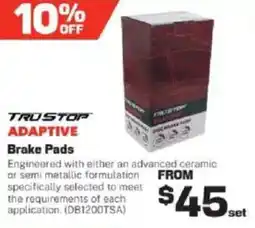 Repco Trustop adaptive brake pads offer