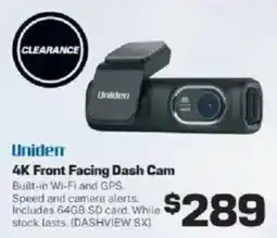 Repco Uniden 4K Front Facing Dash Cam offer
