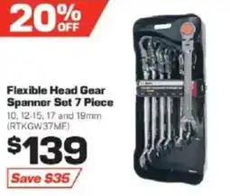 Repco Flexible Head Gear Spanner Set offer