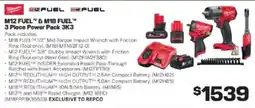 Repco M12 FUEL & M18 FUEL 3 Piece Power Pack 3K3 offer