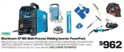 Repco Blue Venom XF186 Multi Process Welding Inverter PowerPack offer