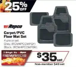 Repco Carpet/PVC Floor Mat Set offer