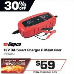 Repco 12V 3A Smart Charger & Maintainer offer