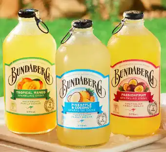 ALDI Assorted bundaberg sparkling drinks 4 x 375ml offer