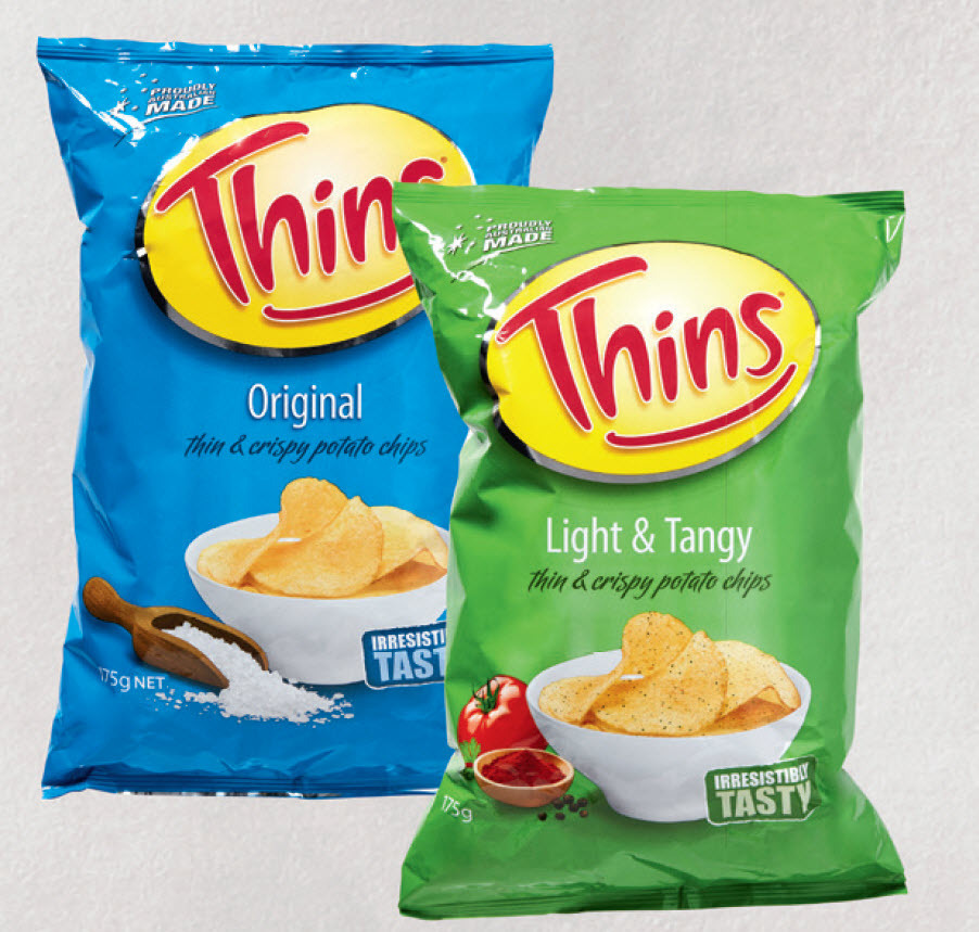Thins chips 175g offer at ALDI