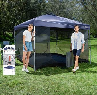 Central locking gazebo