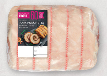 ALDI Ready, set…cook! pork porchetta per kg offer
