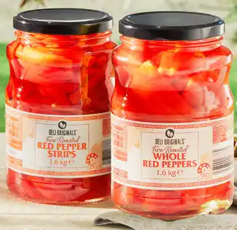 ALDI Fire roasted red peppers 1.6kg offer