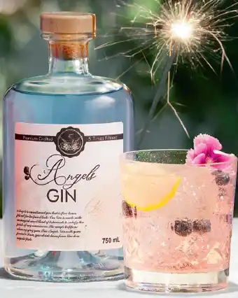ALDI 5 angels colour changing gin 750ml offer