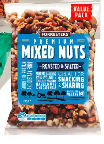 ALDI Roasted and salted mixed nuts 1kg offer