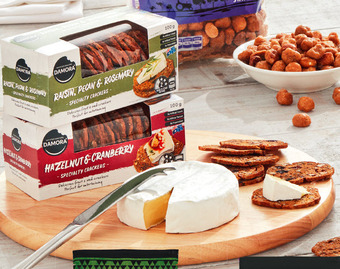 ALDI Damora specialty crackers 100g offer