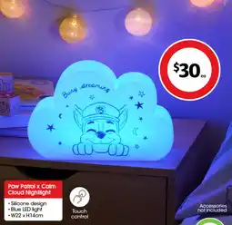 Coles Paw patrol x calm cloud nightlight offer