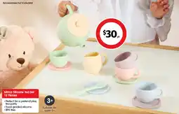 Coles Mini.b silicone tea set offer