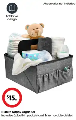 Coles Nurtura nappy organiser offer