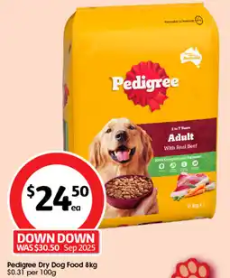 Coles Pedigree dry dog food offer