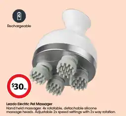 Coles Leado electric pet massager offer