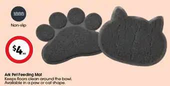 Coles Ark pet feeding mat offer